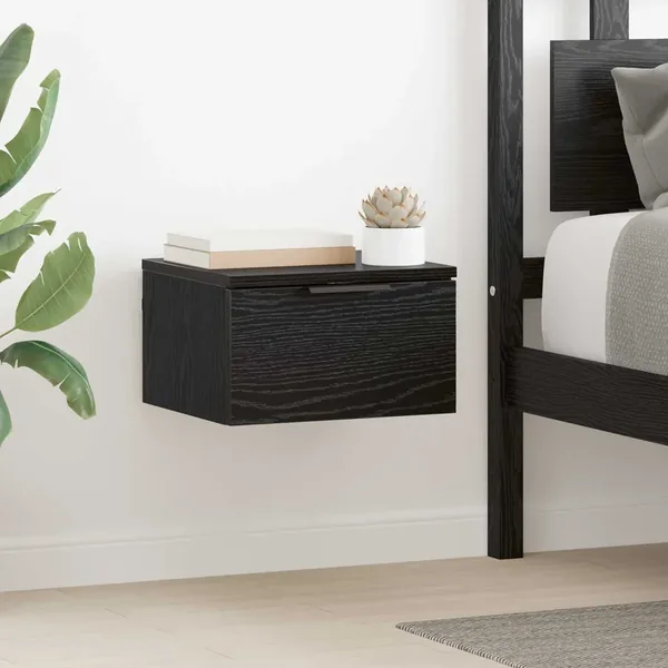 Cabinet de chevet Chêne noir 34 x 30 x 20 cm Bois d'ingénierie