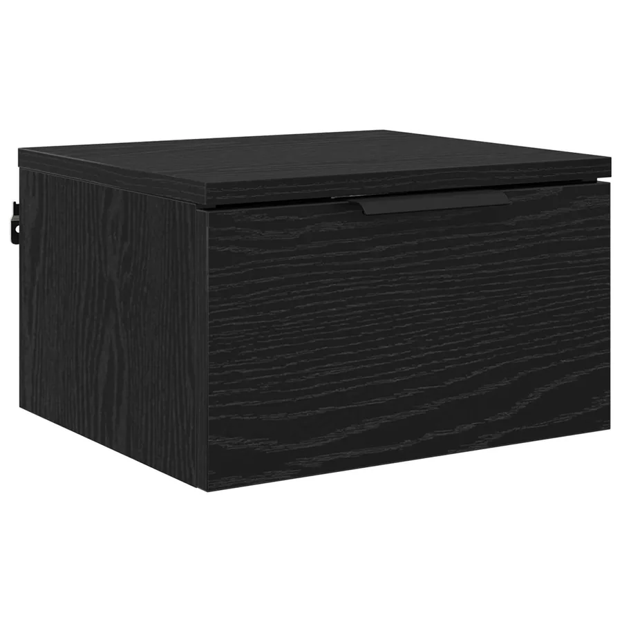 Cabinet de chevet Chêne noir 34 x 30 x 20 cm Bois d'ingénierie - 2