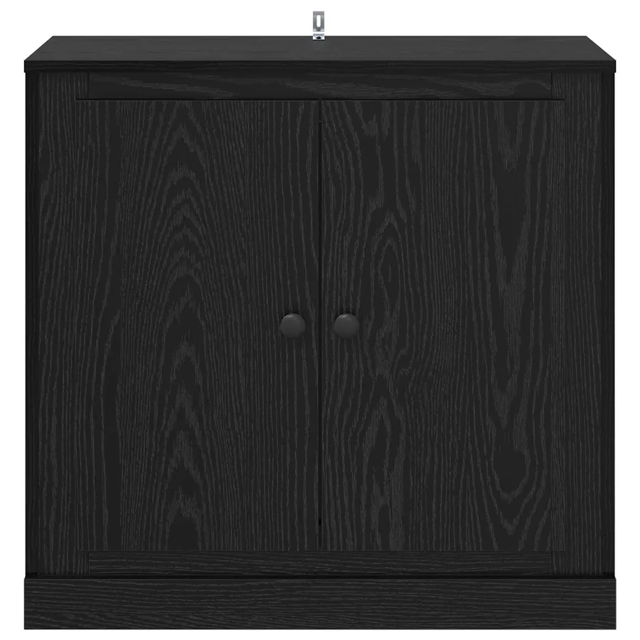 Buffet Chêne noir 70 x 35,5 x 67,5 cm Bois d'ingénierie - 6