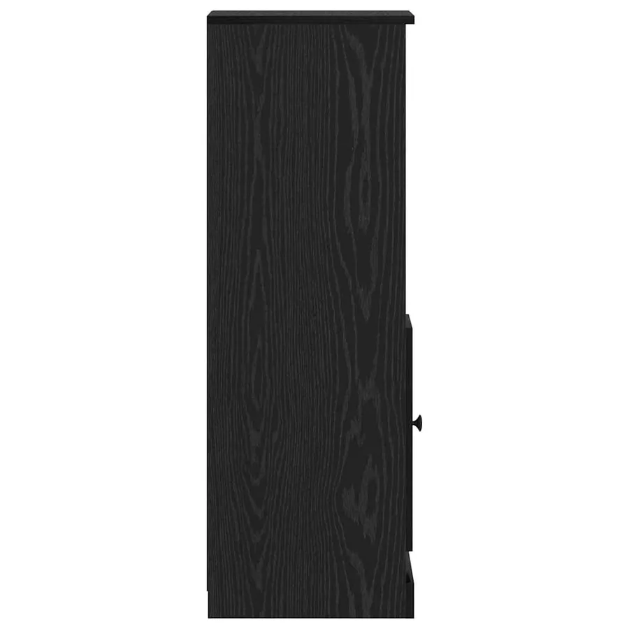 Haut Armoire avec tiroir 3 pcs Chêne noir Bois d'ingénierie - 8