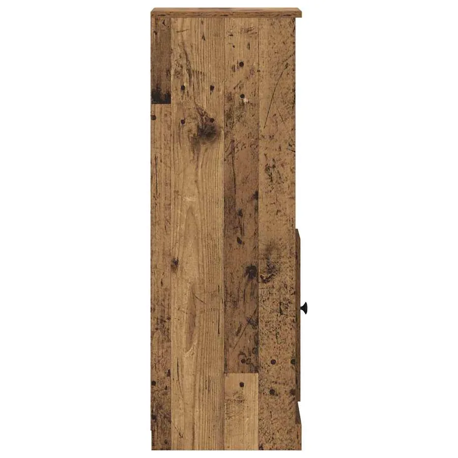 Haut Armoire avec tiroir 3 pcs Bois Ancien Bois d'ingénierie - 10