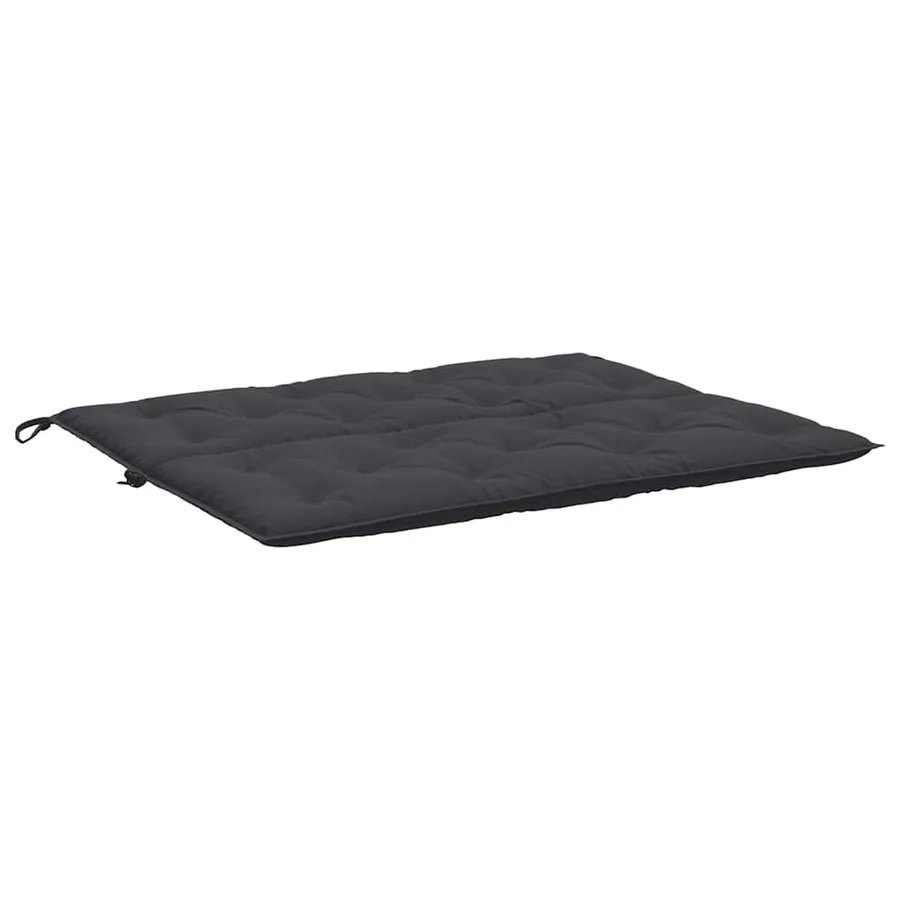 Coussin de banc de jardin noir 120x(50+50)x7 cm tissu oxford - 5