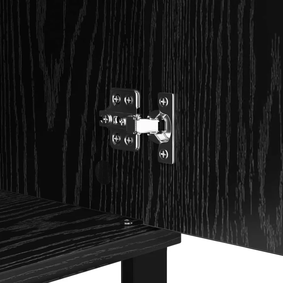 Buffet Chêne noir 40 x 35 x 70 cm Bois d'ingénierie - 9