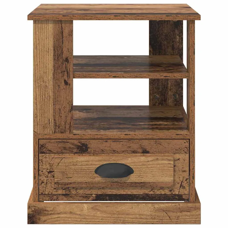 Cabinet de chevet Bois ancien 50 x 50 x 60 cm Bois d'ingénierie - 6