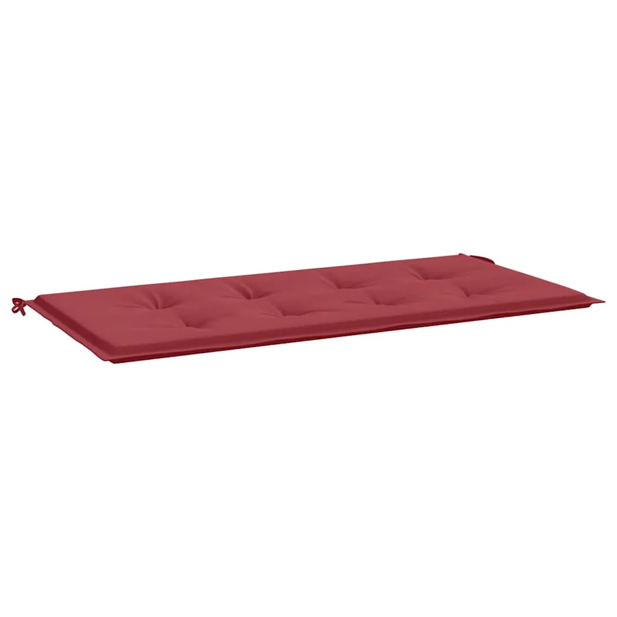 Coussin de banc de jardin rouge bordeaux 100x50x3 cm - 2
