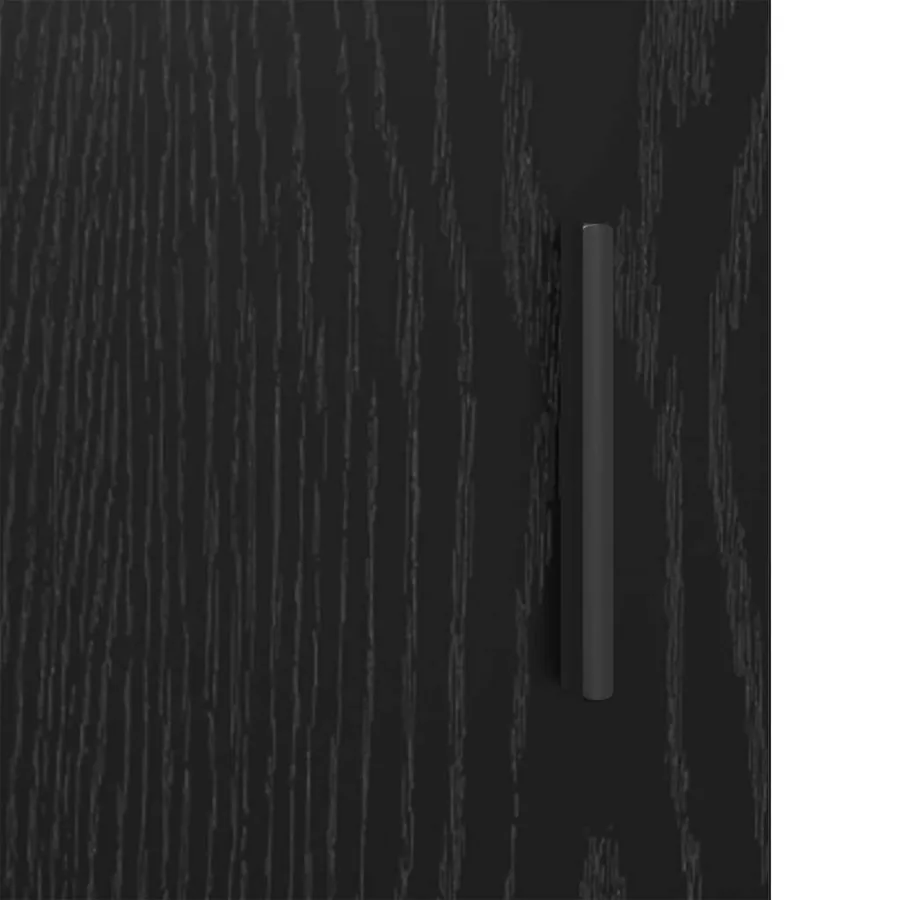Buffet Chêne noir 30 x 80 x 90 cm Bois d'ingénierie - 8