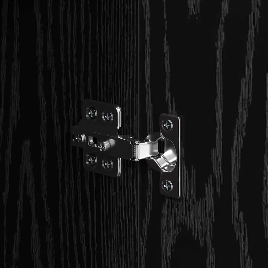 Buffet Chêne noir 70 x 34 x 90 cm Bois d'ingénierie - 11
