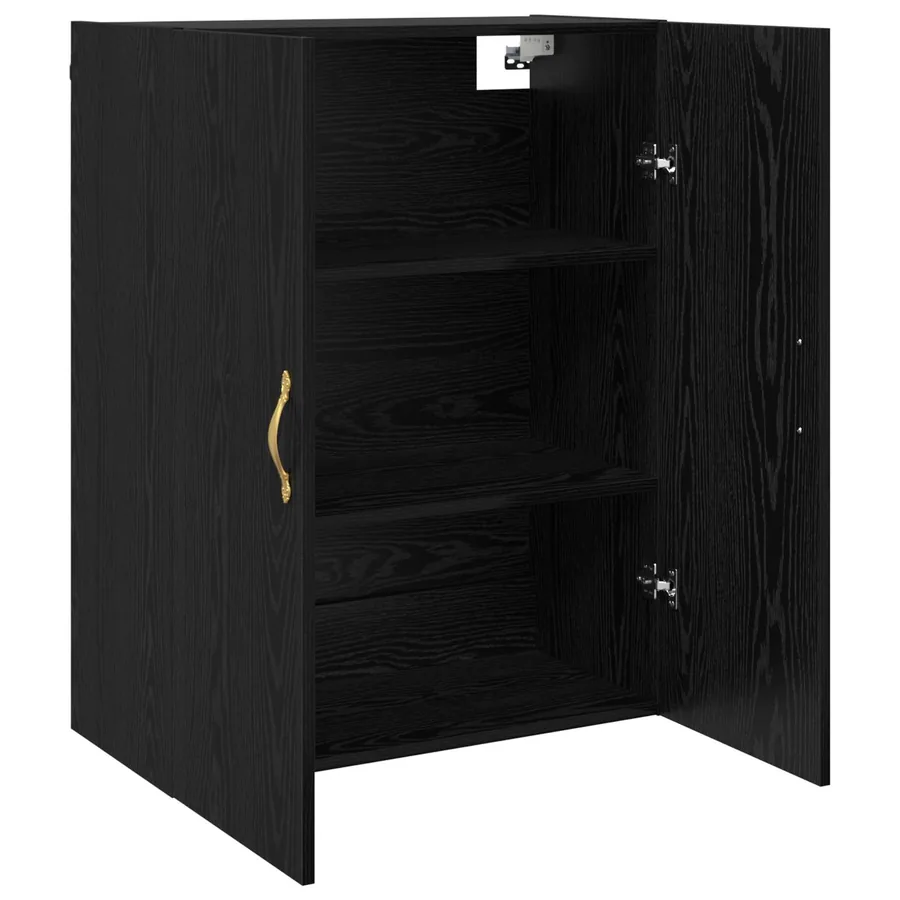 Armoire Murale Montage mural 2 pcs Chêne noir 69,5 x 34 x 90 cm - 6