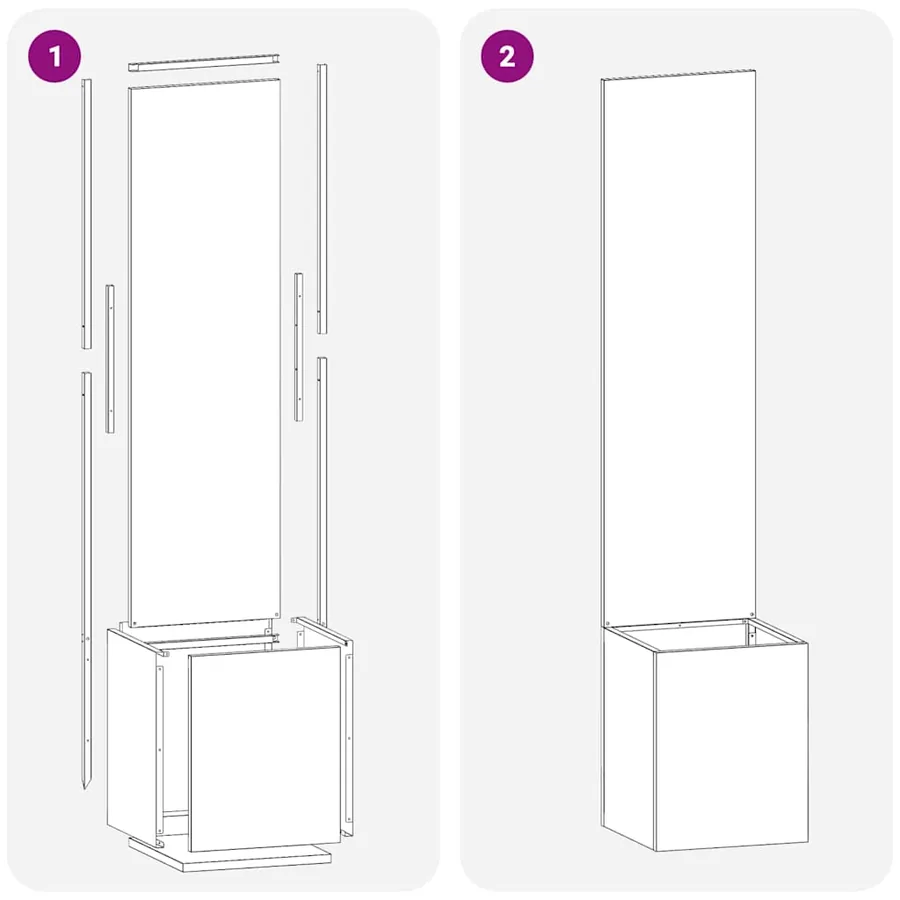 Écran de confidentialité de jardin Fretwork Blanc 32 x 150 cm - 9