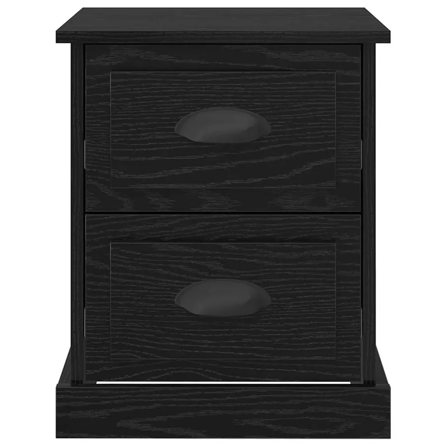 Cabinet de chevet avec tiroir Chêne noir 39 x 39 x 47.5 cm - 6
