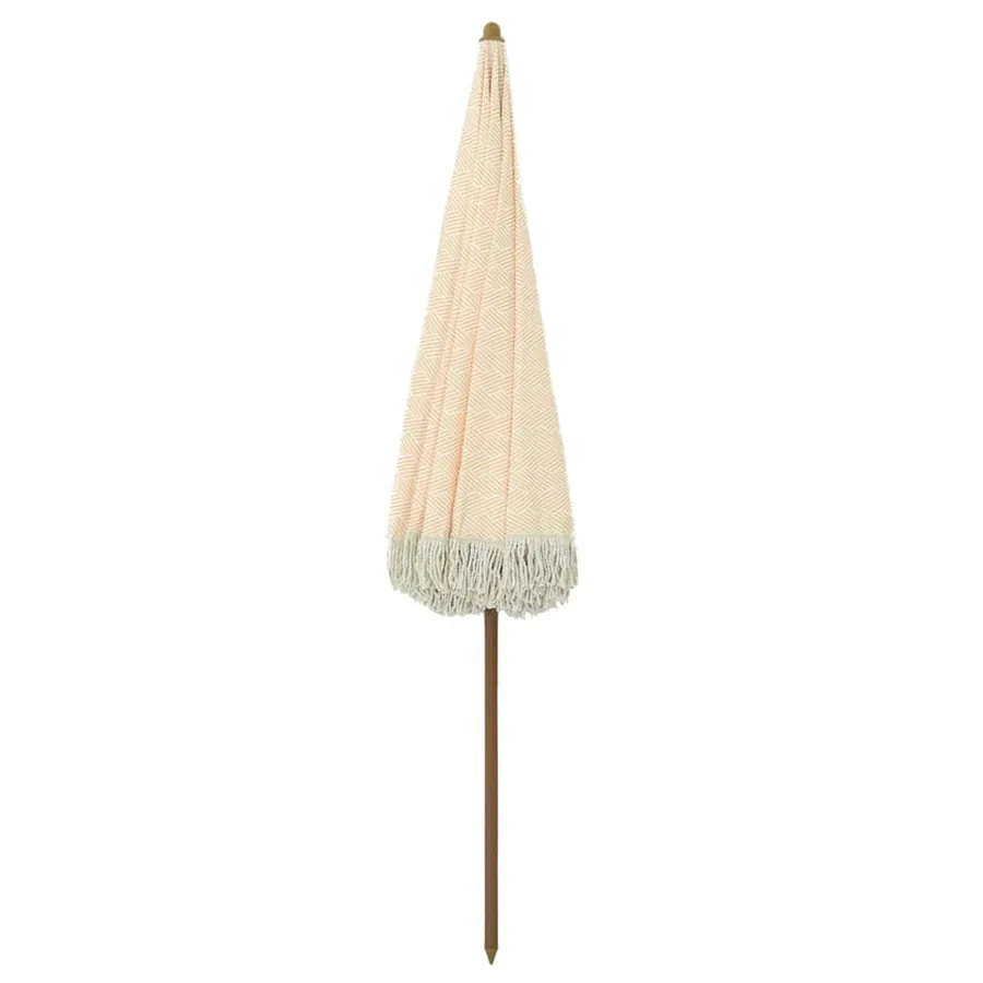 Parasol de plage Jaune et blanc 160 x 160 x 196 cm - 4