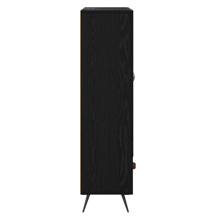 Haut Armoire avec tiroir Chêne noir 69,5 x 31 x 115 cm - 7