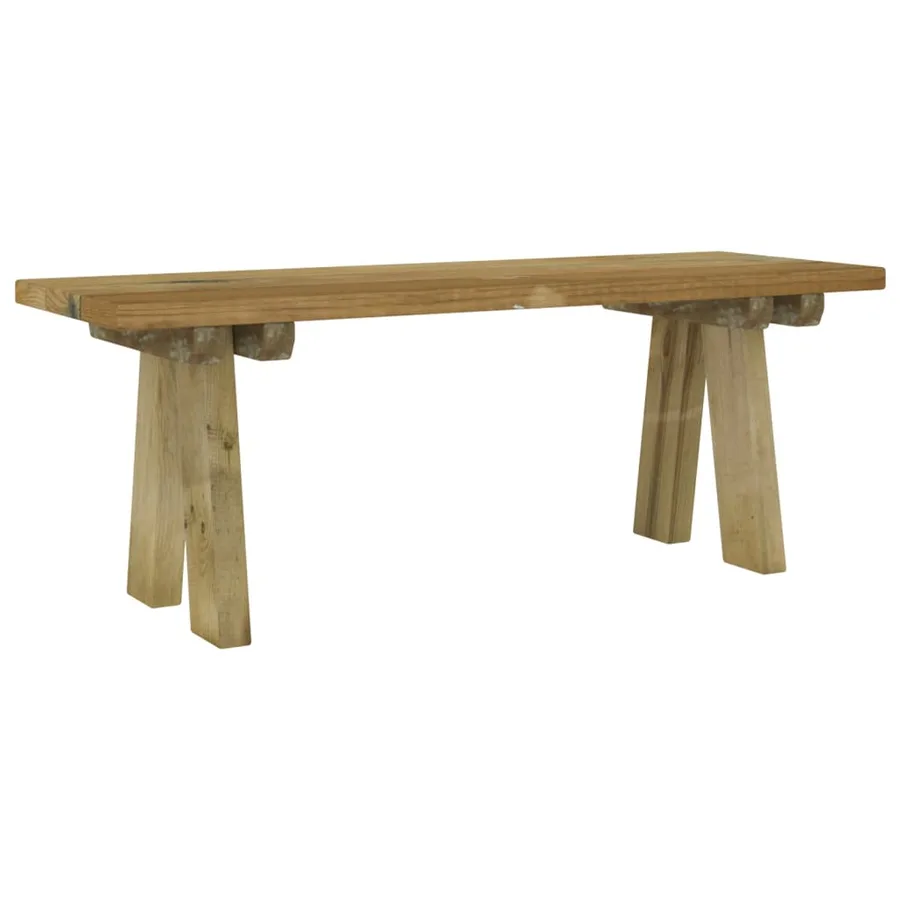 Banc de jardin 110 cm bois de pin massif imprégné - 2