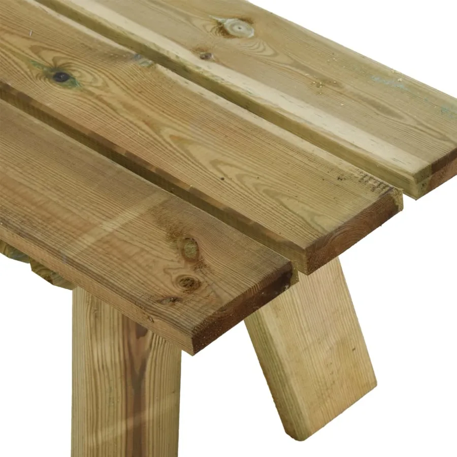 Banc de jardin 110 cm bois de pin massif imprégné - 5