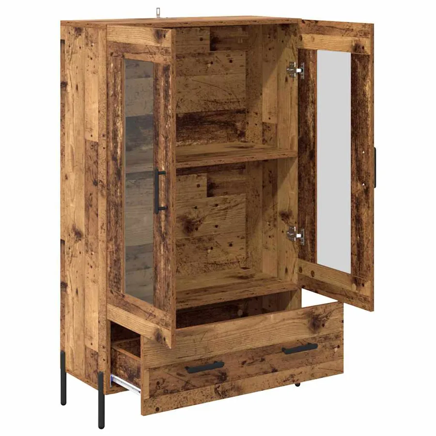 Haut Armoire avec tiroir Corona Bois Ancien 69,5 x 31 x 115 cm - 5