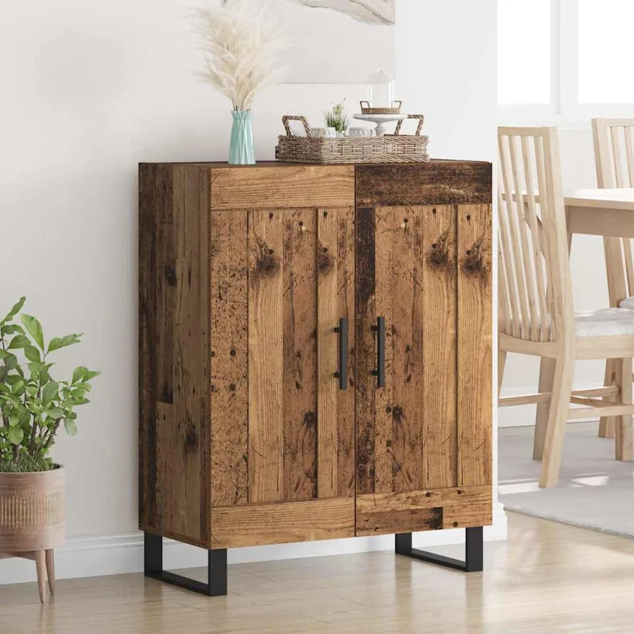 Buffet Bois Ancien 69,5 x 34 x 90 cm Bois d'ingénierie et fer