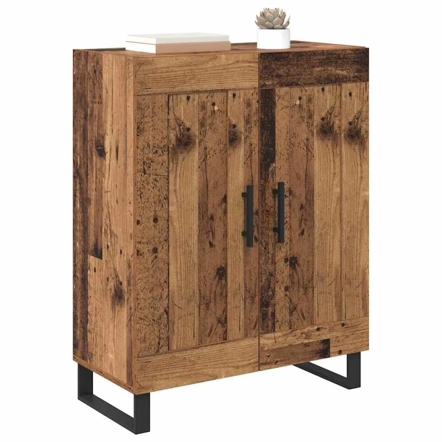 Buffet Bois Ancien 69,5 x 34 x 90 cm Bois d'ingénierie et fer - 3