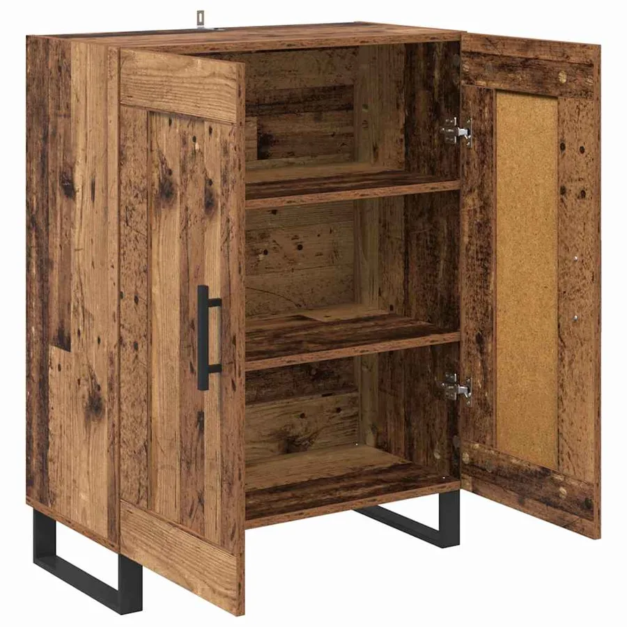 Buffet Bois Ancien 69,5 x 34 x 90 cm Bois d'ingénierie et fer - 5