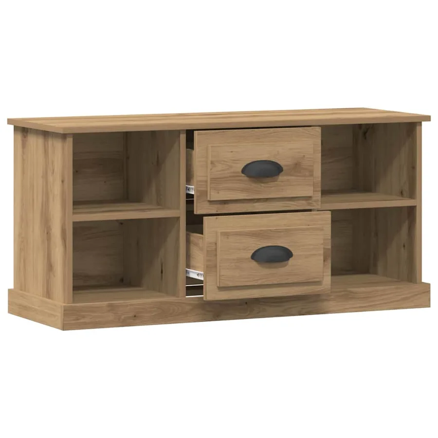 Meuble TV 99,5 x 35,5 x 48 cm Chêne artisanal Bois d'ingénierie - 5