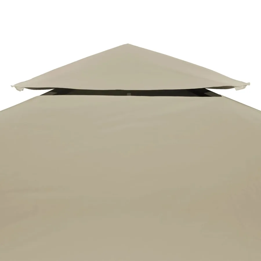 Recouvrement de remplacement d'auvent 310 g/m² Beige 3x3 m - 3