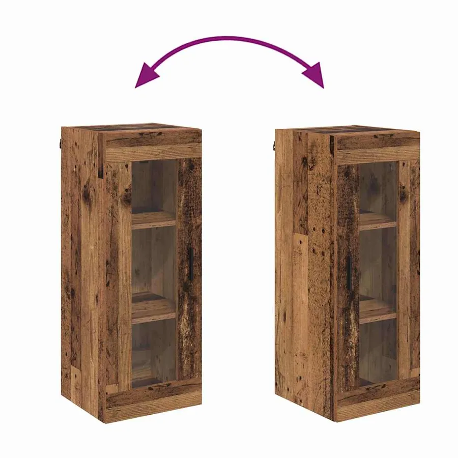 Meuble mural Bois Ancien 34,5 x 34 x 90 cm - 10