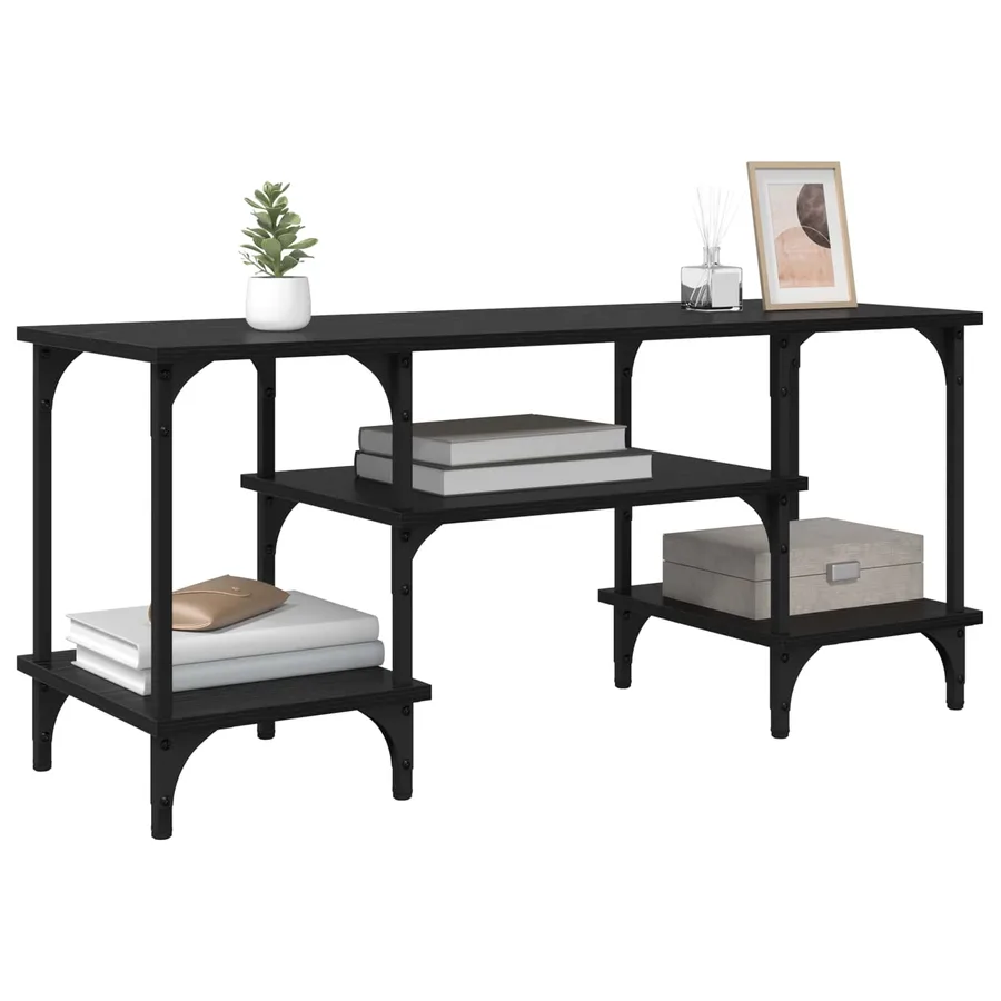 Meuble TV Chêne noir 102 x 35 x 45,5 cm - 3