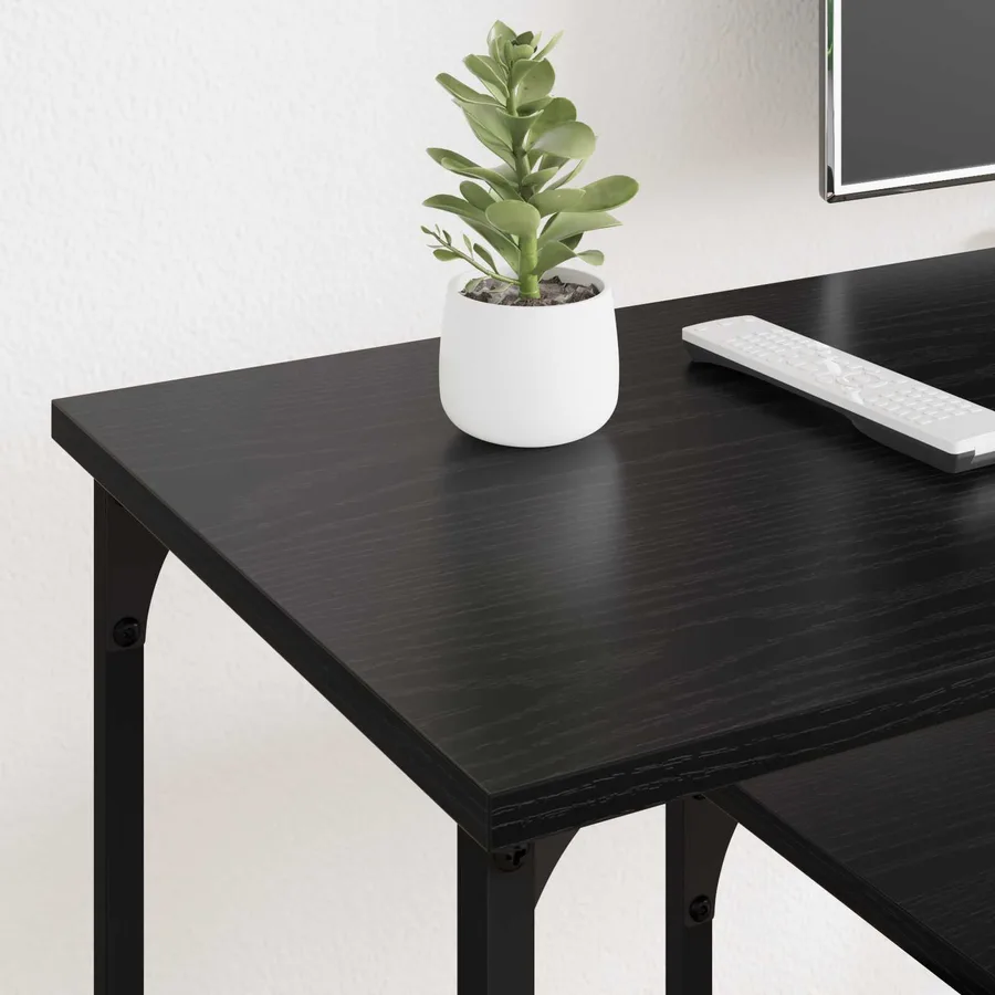 Meuble TV Chêne noir 102 x 35 x 45,5 cm - 4