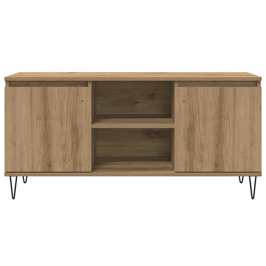 Meuble TV 104 x 35 x 50 cm Chêne artisanal Bois d'ingénierie - 6