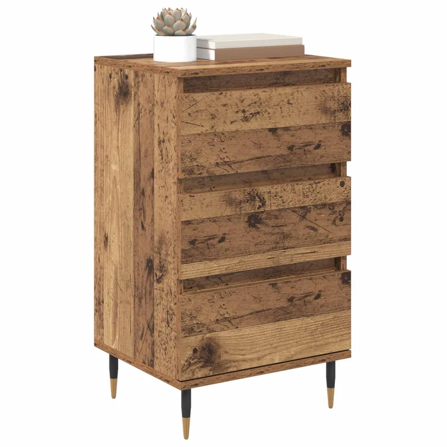 Buffet Bois ancien 35 x 40 x 70 cm Bois d'ingénierie - 3