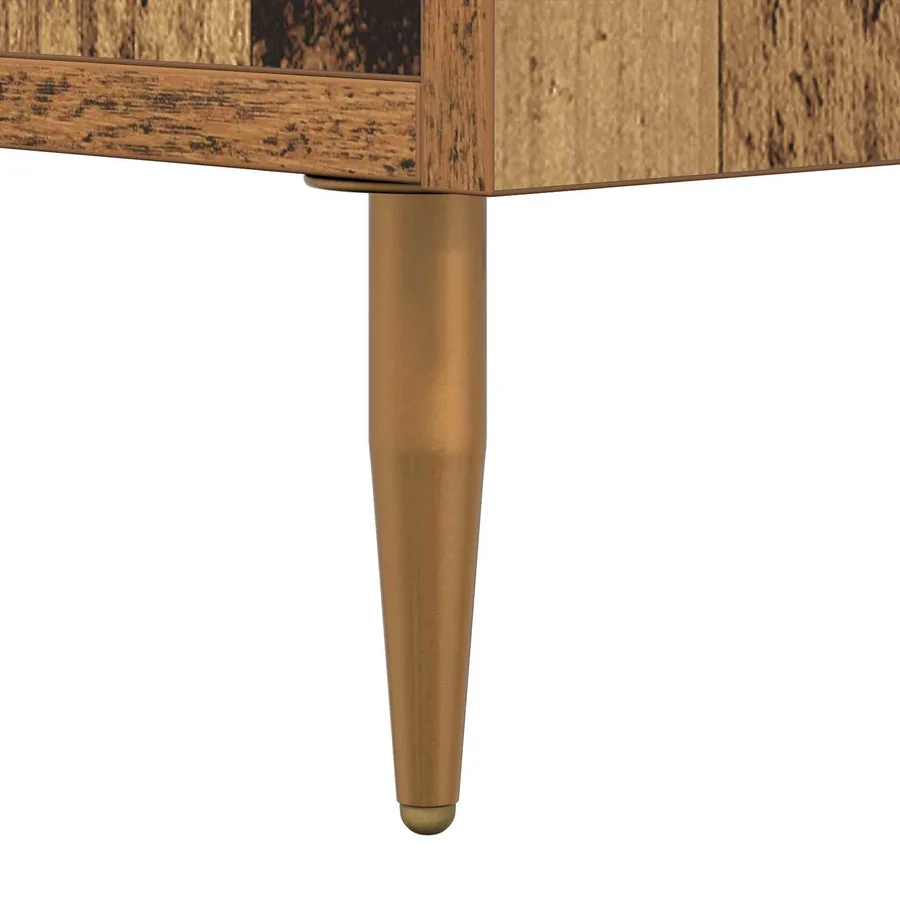 Cabinet de chevet Bois ancien 40 x 40 x 66 cm Bois d'ingénierie - 11