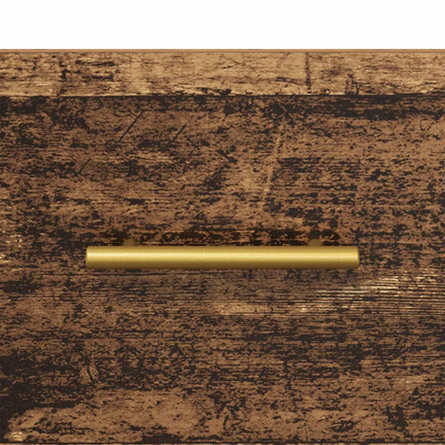 Cabinet de chevet Bois ancien 40 x 40 x 66 cm Bois d'ingénierie - 8