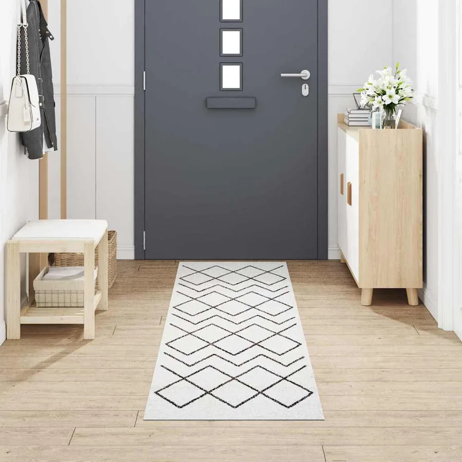 Tapis de Cuisine Blanc 300 x 60 cm Velours - 3