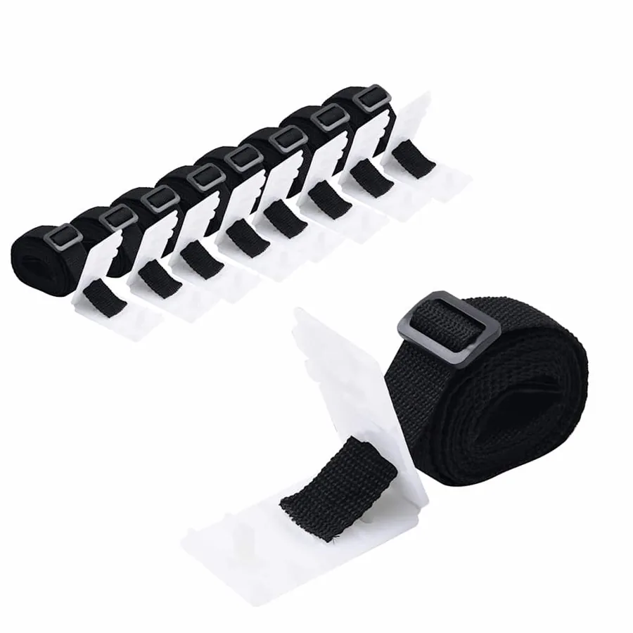Fixations de rouleau de couverture de piscine 8 pcs 1,8 m