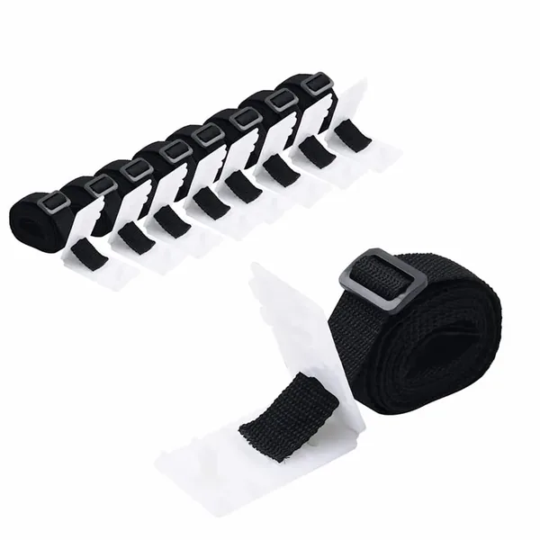 Fixations de rouleau de couverture de piscine 8 pcs 1,8 m