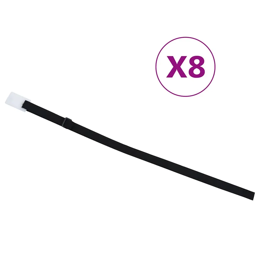 Fixations de rouleau de couverture de piscine 8 pcs 1,8 m - 2