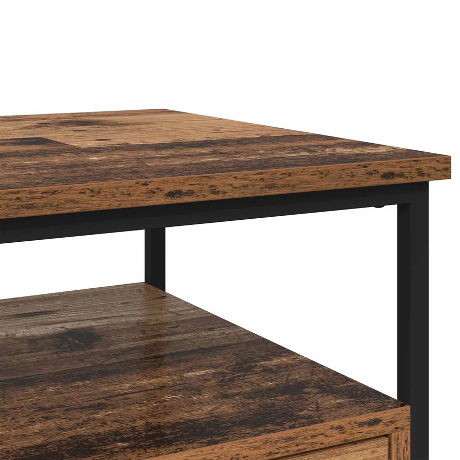 Cabinet de chevet Bois ancien 40 x 42 x 56 cm Bois d'ingénierie - 10