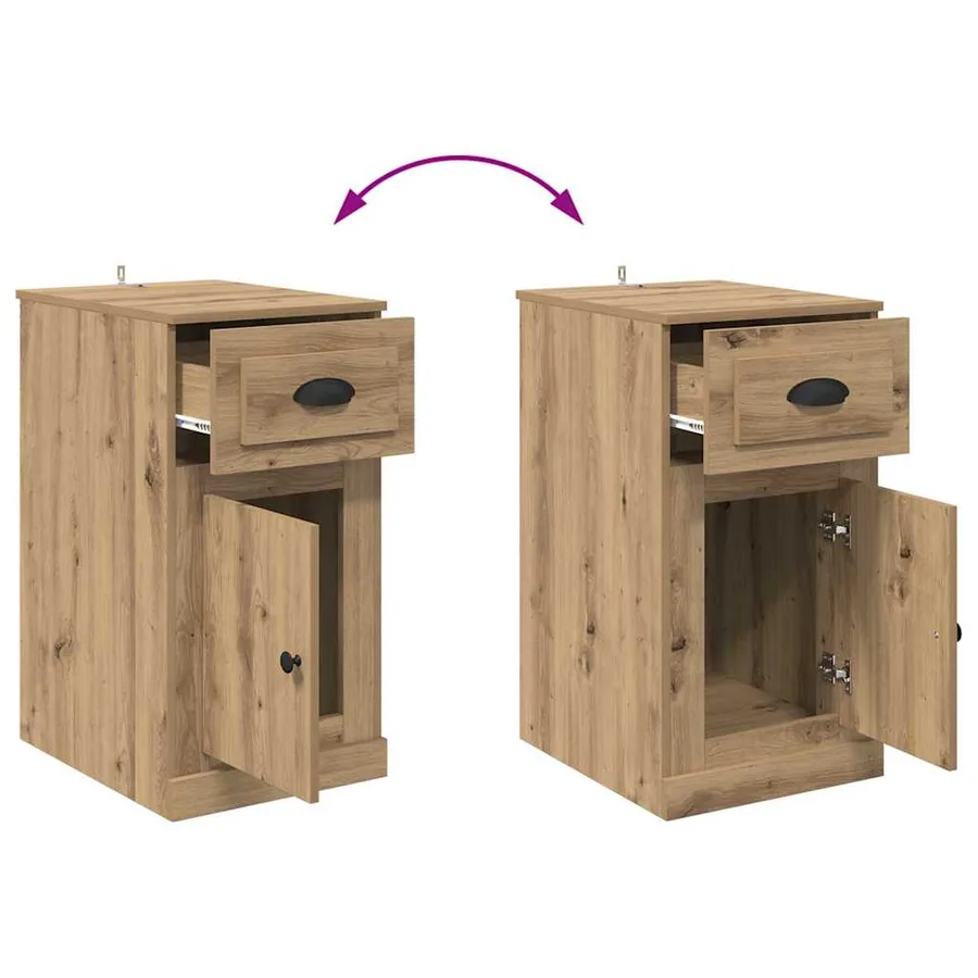 Meuble d'appoint 40 x 50 x 75 cm Bois d'ingénierie - 8