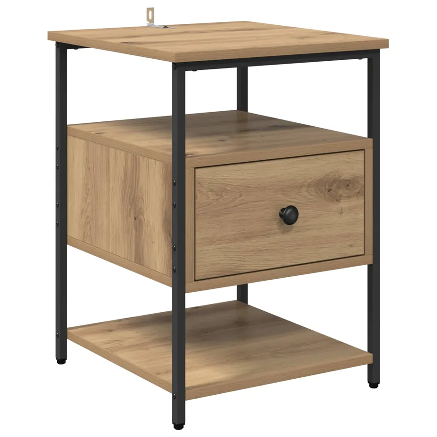 Cabinet de chevet Chêne artisanal 40 x 42 x 56 cm - 2