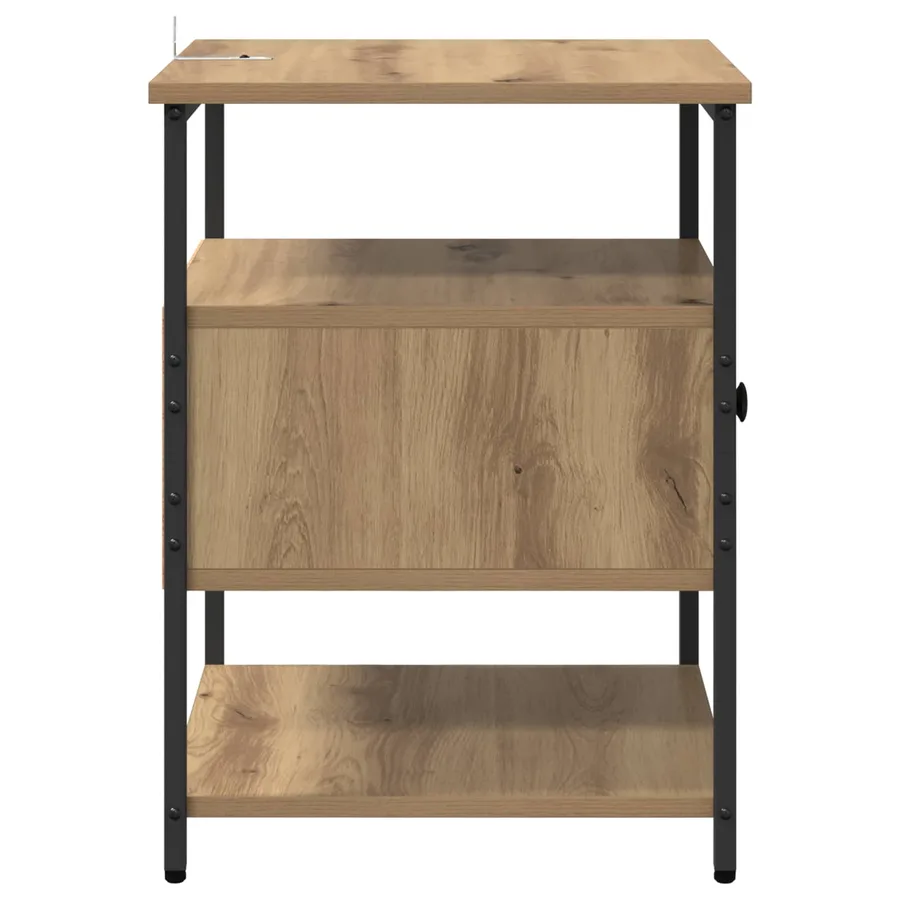 Cabinet de chevet Chêne artisanal 40 x 42 x 56 cm - 7