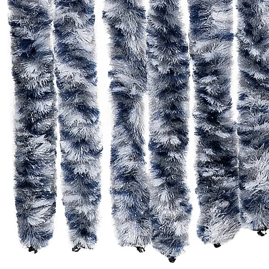 Moustiquaire Bleu blanc et argenté 100x220 cm Chenille - 5