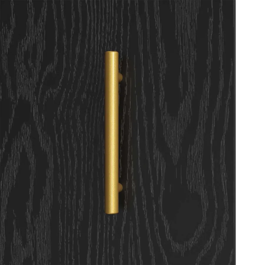 Buffet Chêne noir 34 x 34,5 x 90 cm Bois d'ingénierie - 10