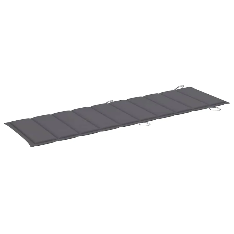 Chaise longue de jardin avec coussin Bois d'acacia solide - 10