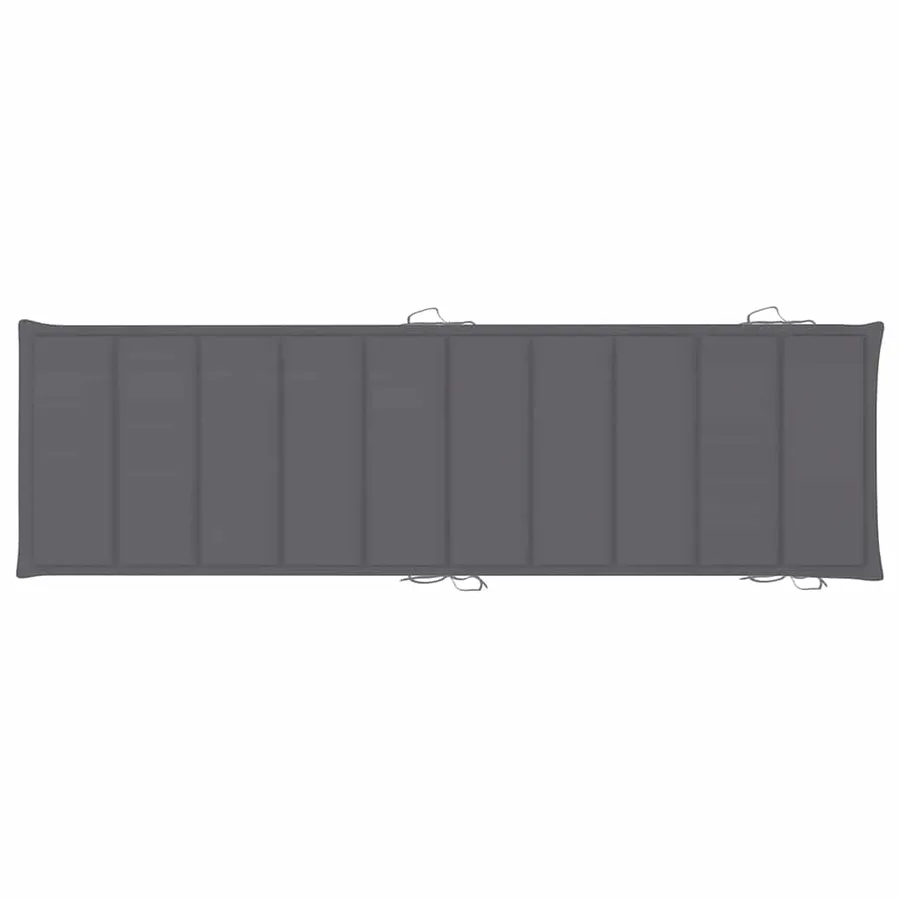 Chaise longue de jardin avec coussin Bois d'acacia solide - 11
