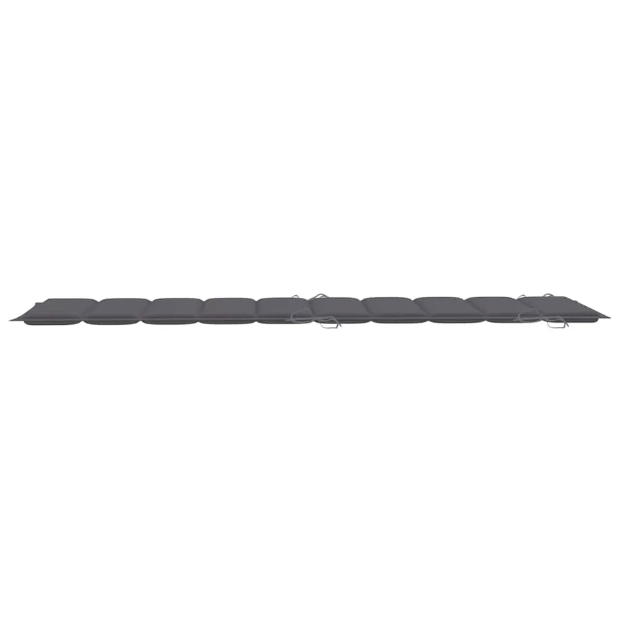 Chaise longue de jardin avec coussin Bois d'acacia solide - 12