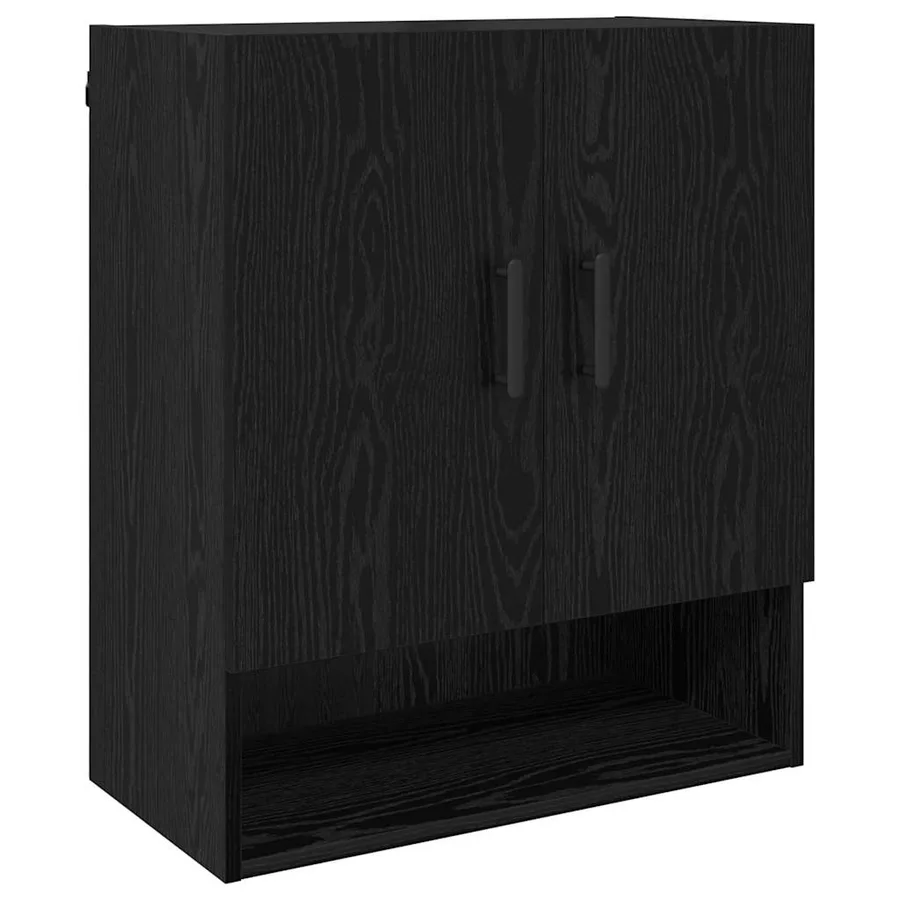 Armoire Murale Chêne noir 60 x 31 x 70 cm Bois d'ingénierie - 2