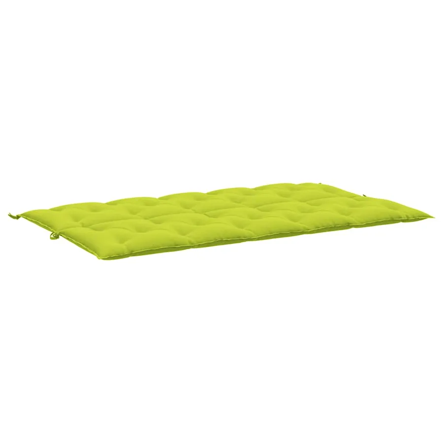 Coussin de banc de jardin vert vif 180x(50+50)x7cm tissu oxford - 4