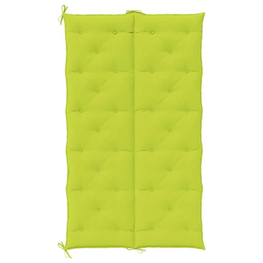 Coussin de banc de jardin vert vif 180x(50+50)x7cm tissu oxford - 5