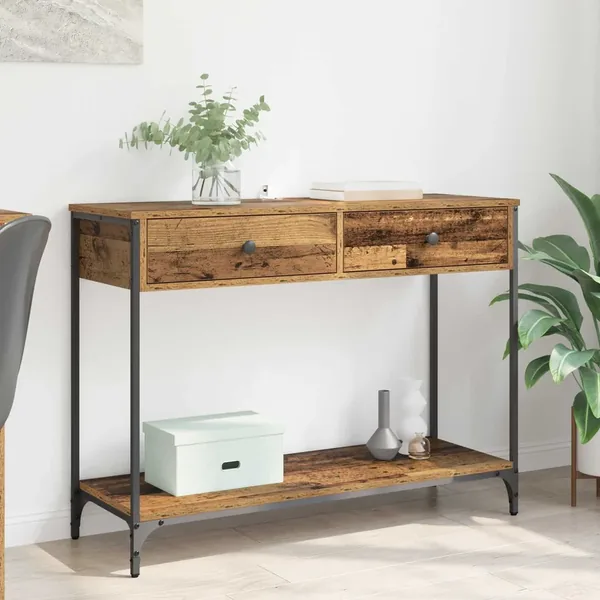 Table console Bois Ancien 100 x 34,5 x 75 cm Bois d'ingénierie