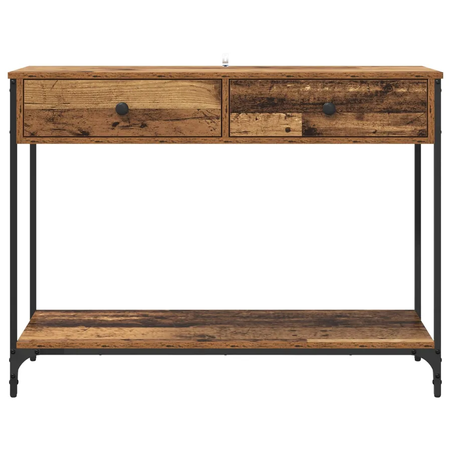 Table console Bois Ancien 100 x 34,5 x 75 cm Bois d'ingénierie - 6