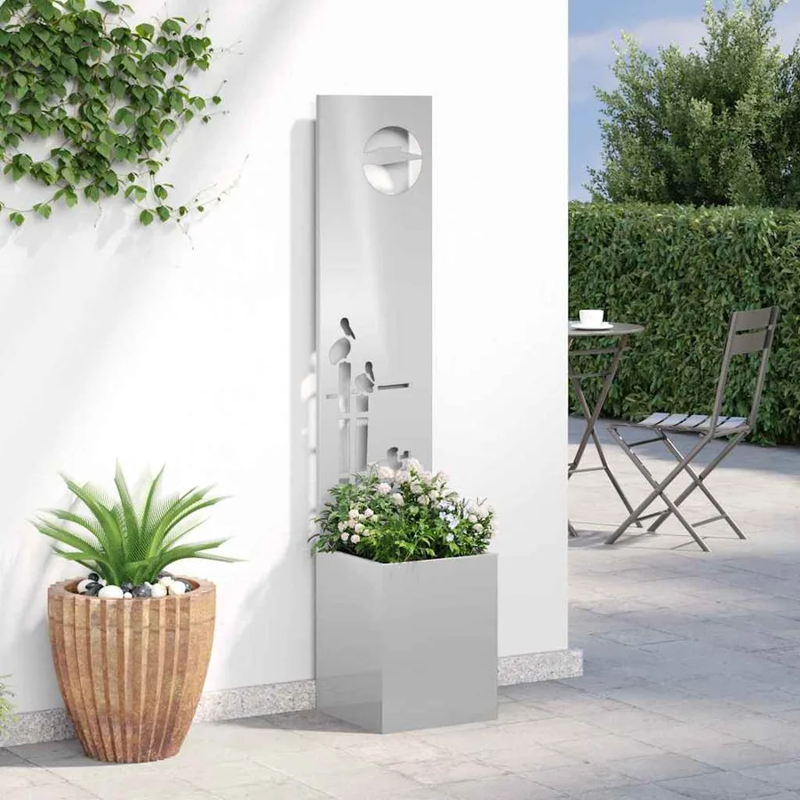 Écran de confidentialité de jardin Fretwork Argent 32 x 150 cm - 4